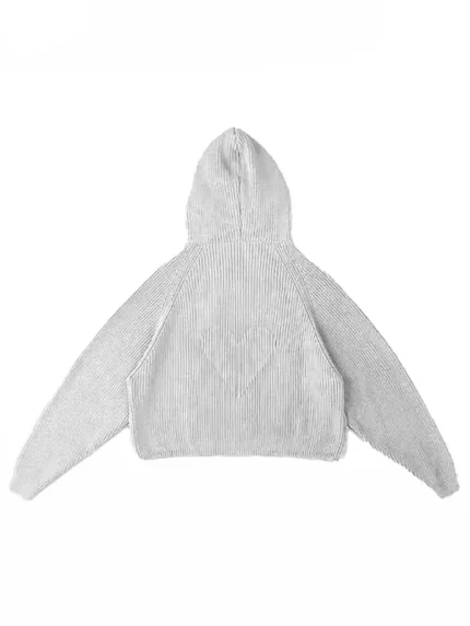 Vwoollo Heart Hoodie Grey